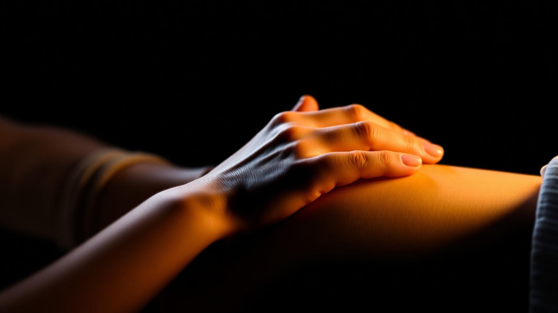 Massage therapist working on a client's shoulder